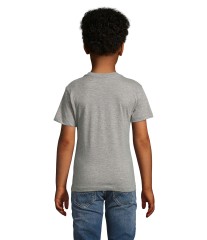 Camiseta de manga corta de niño con cuello redondo personalizable